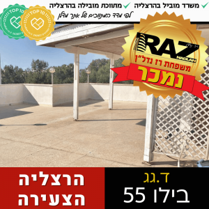 נמכר! (בבלעדיות) ד.גג בבילו 55, הרצליה הצעירה