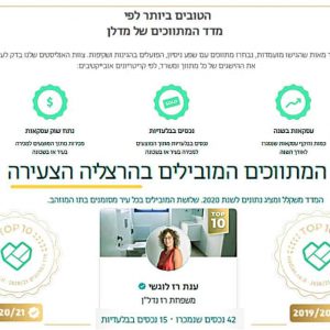 ענת רז לוגשי סוכנת מובילה בהרצליה עפ"י אתר מדלן