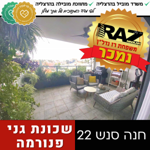 נמכר! חנה סנש 22 (ייצוג קונים)