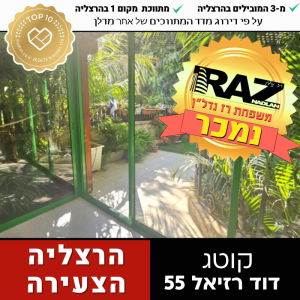 נמכר! (ייצוג קונים + מוכרים)קוטג' מיוחד טובל בירוק, דוד רזיאל 55 הרצליה הצעירה